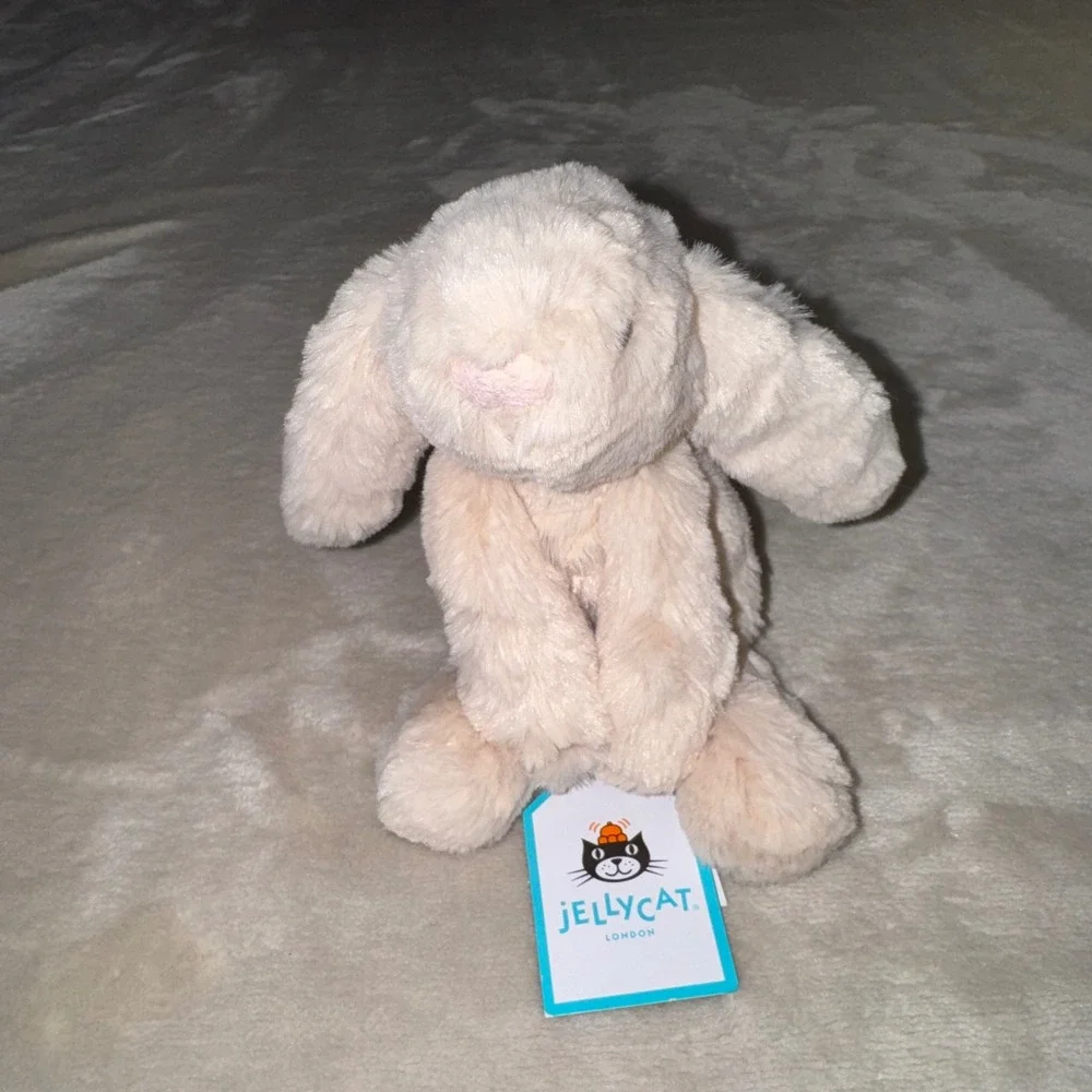 Jellycat Tiny Smudge Rabbit Oatmeal Beige Plush Stuffed Animal SMG6OB NWT